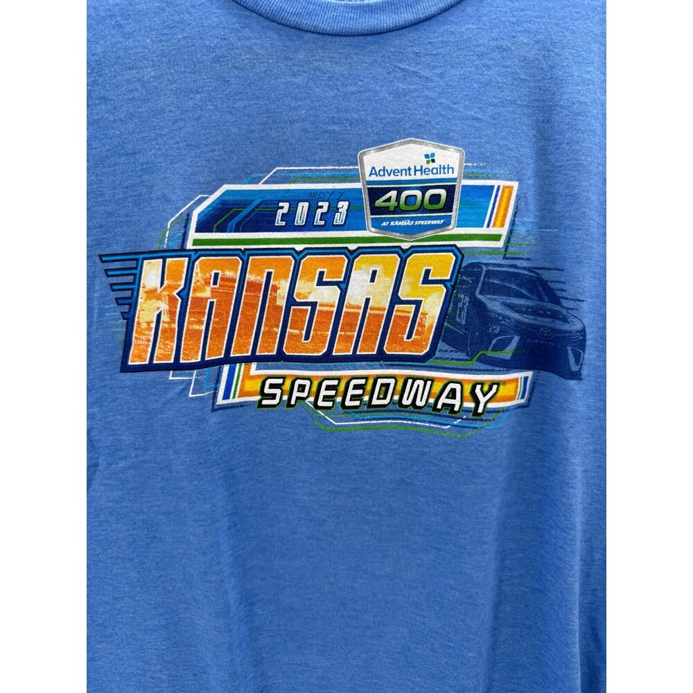 IndyCar Mens T Shirt 2023 Kansas Speedway Advent Health 400 Size Medium Graphic - Picture 2 of 8